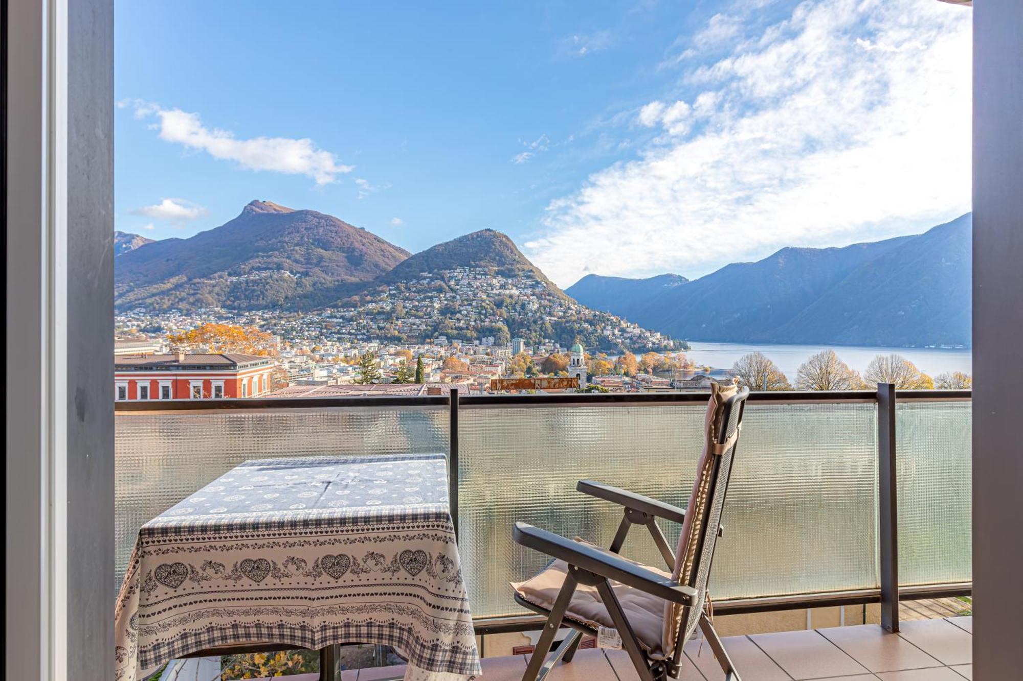 Imperial Of Lugano 4 With A Lake View Behind The Station And 10 Min From The Lake Lejlighed Eksteriør billede